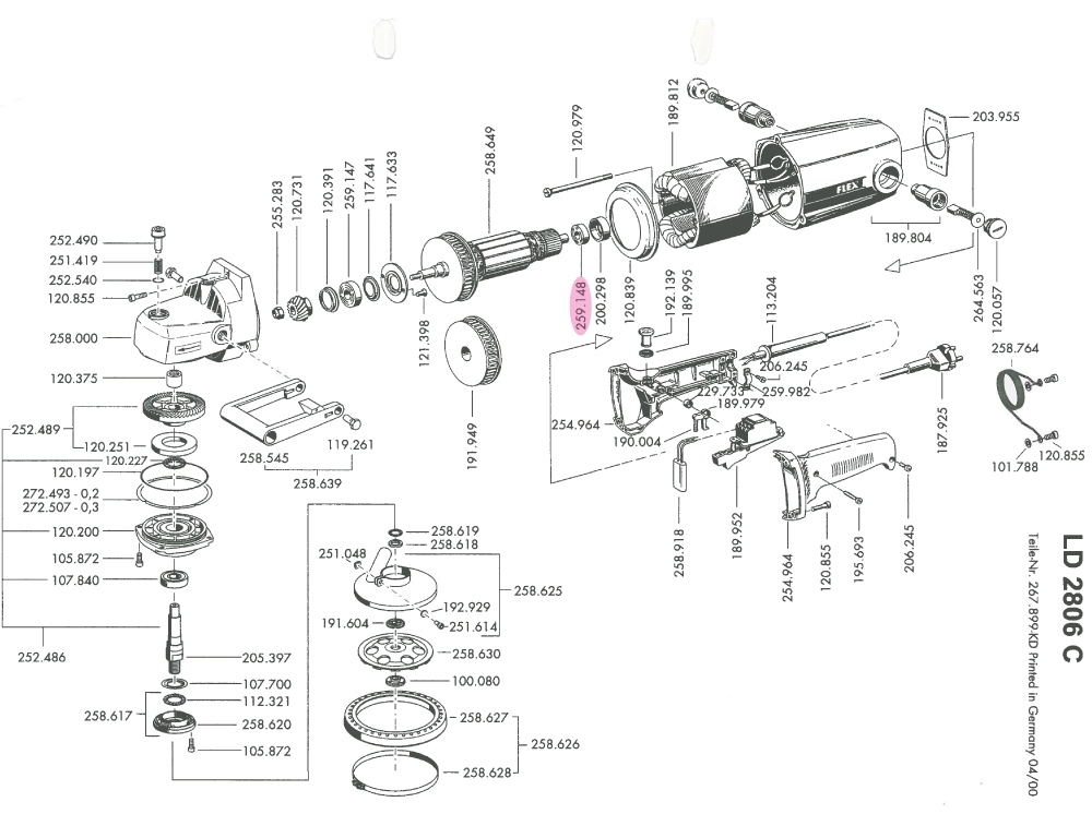 pics/Flex 2/259.148/flex-259-148-bearing-6001-2rsltn9-c3lh-original-spare-part-02.jpg